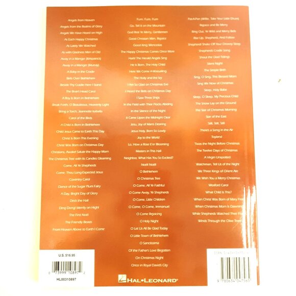 100 Christmas Carols Songbook Piano Guitar Vocals Hal Leonard 12" x 9" Songbook - Picture 3 of 3